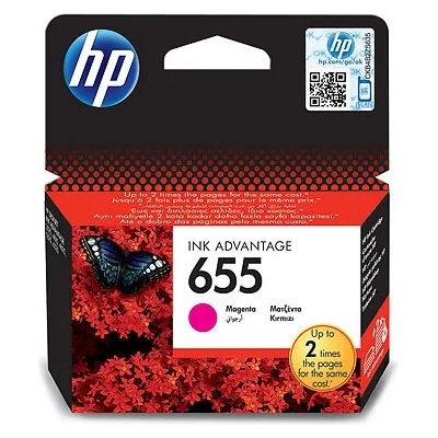 HP 655 Magenta Ink Cartridge Червен Пълнител
