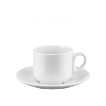 Image 1 of Horecano - Порцеланова чаша 200мл с чинийка ф15см ALVI-(HC-56989) (0156989)