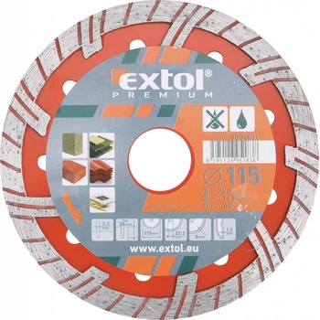 Extol Premium 8803034 kotouč diamantový řezný turbo plus, 180x22,2mm
