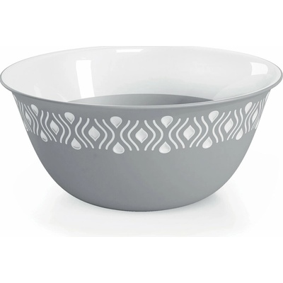 Stefanplast Plastová miska Tosca biela sivá 29 cm