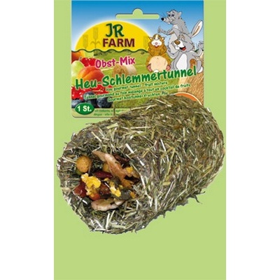 JR FARM - Специалитет, лакомство - Гурме Тунел от Сено - Плодов Микс за гризачи - 1 бр. 125 гр