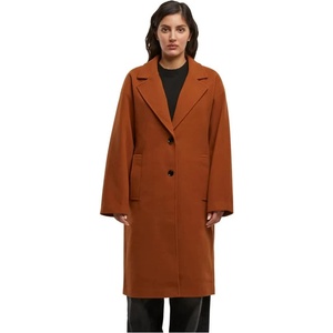 Urban classics Палто Urban classics Oversized Long coat - Brown (Fox Brown)