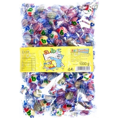 ABC Ovocné bonbóny plnené 1 kg