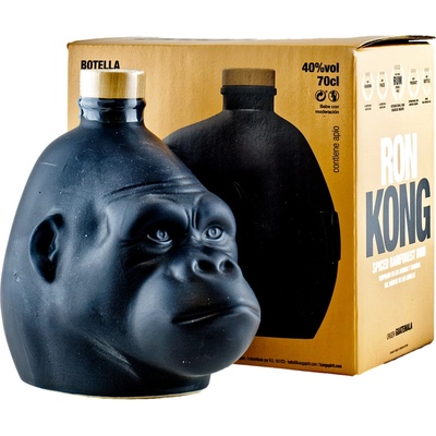 Kong Spiced Rainforest Rum Black Design 40% 0,7 l (karton)