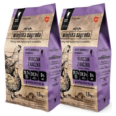 WIEJSKA ZAGRODA Kuracie mäso s kačicou 2 x 1,6 kg