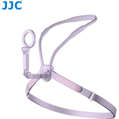 JJC Magnetický držiak na krk pre akčnú kameru a telefón, fialový MNM-MS1 PURPLE