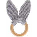 BabyJem Дървена чесалка BabyJem - Amigurumi, Grey (651)