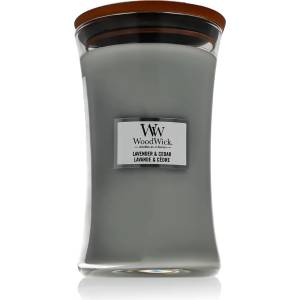 WoodWick Evergreen Cashmere Ароматна свещ 609, 5 g тип Lavender & Cedar