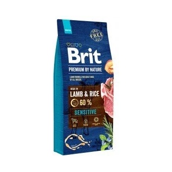 Brit Premium by Nature Sensitive Lamb & Rice - Хипоалергенна храна с Агнешко за чувствителни кучета