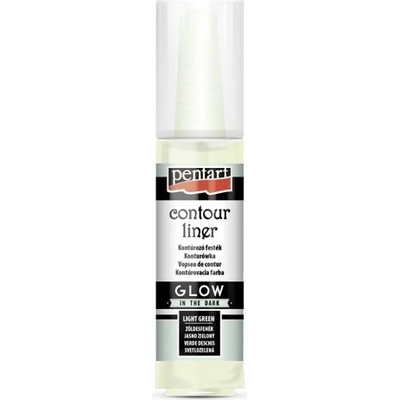 Pentart Konturovací liner svítící ve tmě 20 ml SVĚTLÁ ZELENÁ – Zboží Dáma