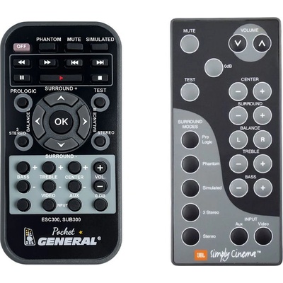 GENERAL JBL Simply Cinema ESC300, SUB300 - дистанционно управление дубликат (Simply Cinema ESC300, SUB300)
