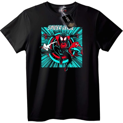 NOONEBRAND Тениска Spider-Verse - M, White