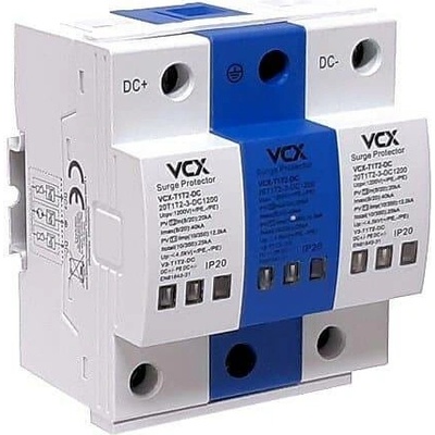 DC Přepěťová ochrana T1T2 3P VCX pro fotovoltaiku 1200V (B+C) 25kA GDT
