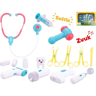 MIKROTRADING Doktorský set na baterie se světlem a zvukem v krabičce