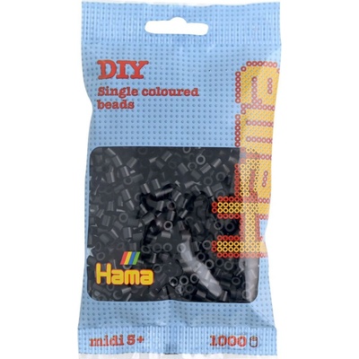 Hama Midi - korálky černé 1000 ks – Zboží Mobilmania