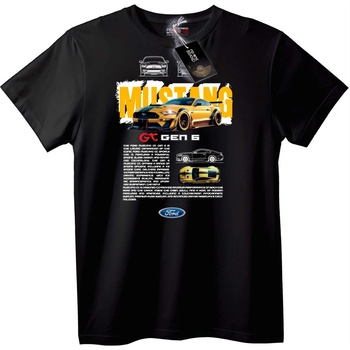 NOONEBRAND Тениска Mustang GT Gen 6 - XL, Black