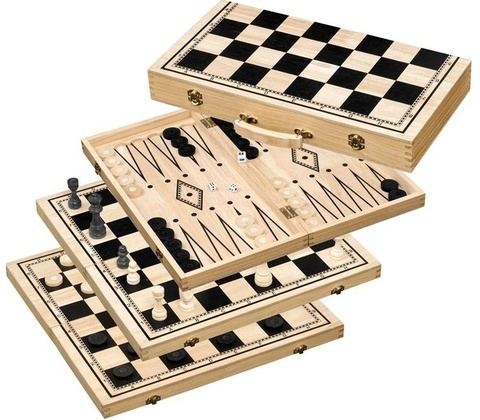 Philos Šachy backgammon a dáma set