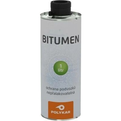 Polykar Bitumen nástřik podvozku aut, kartuše, černý, 1 l