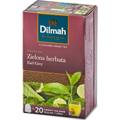 Dilmah zelený čaj Earl Grey Premium 20 x 1,5 g