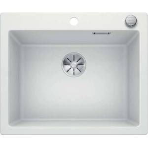BLANCO Pleon 6 - Силгранитна мивка, 62x51 см, с контрол на оттичането, InFino, бяла 523690 (523690) Мивка за вграждане