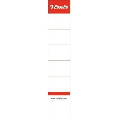 Štítky pre pákové zakladače, obojstranné, biela, 30x158 mm, ESSELTE