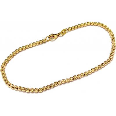 Zlatnictví Zlatíčko Zlatý kuličkový náramek žluté zlato 00107.1