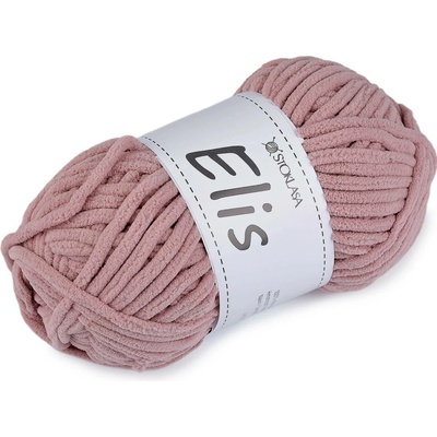 Pletací žinylková příze Elis 100 g Varianta: 24 pudrová tmavá, Balení: 1 ks 57857/147371/287513