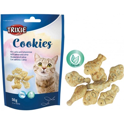 Trixie COOKIES s lososem & Catnipem 50 g