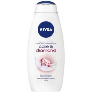Nivea крем душ гел пяна за вана, Diamond touch, 750мл