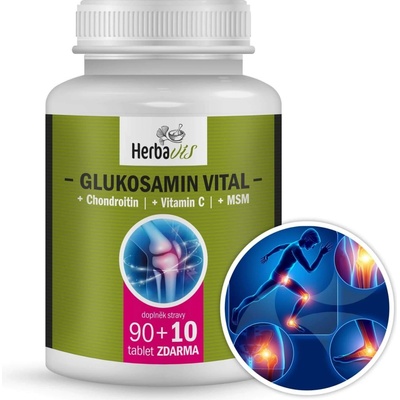 Herbavis Glukosamin Vital kloubní výživa 100 tablet