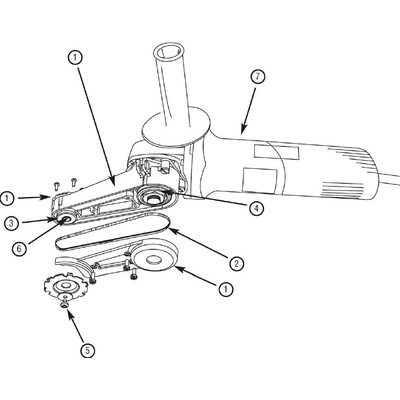 Arbortech Náhradné rameno elektrickej frézky - kryt MIN.FG.ARM001