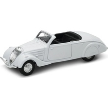 Welly 1938 Peugeot 402 model bílý bez střechy 1:34
