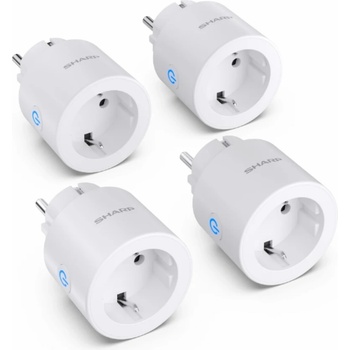 Sharp SGPH01EW4P - WiFi Smart Plug - 4 пакета, 802.11 b-g-n (2, 4 GHz), бял (SG-PH01EW-4P)