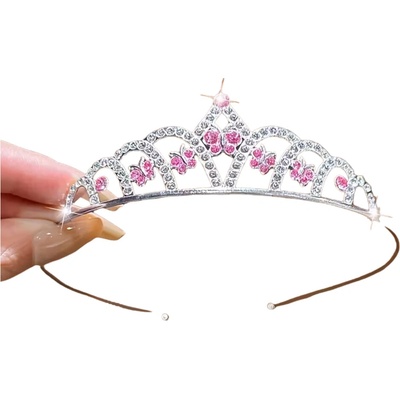 dovoz Korunka štrasová Barva: Růžová – Zboží Dáma