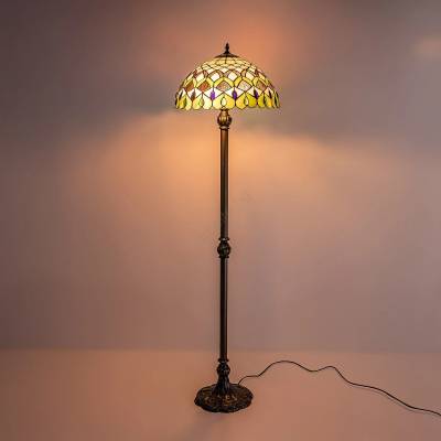 Brilagi - Витражна стояща лампа в стил Tiffany MARGARET 2xE27/60W/230V (BG4813)