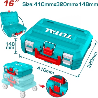 TOTAL Куфар за инструменти TOTAL, 410 x 320 x 148 мм (TL TPBXS101)