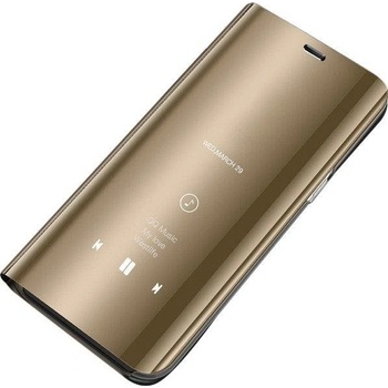 Pouzdro Beweare Clear View Samsung Galaxy S7 Edge - zlaté