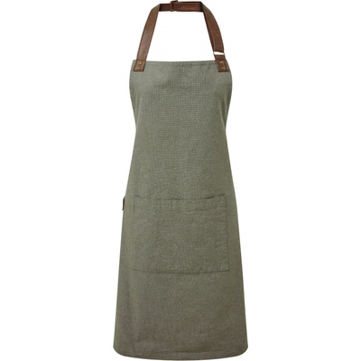 Premier Workwear Pracovní zástěra s kapsou za krk PR144 Moss Pantone 418C 72x86cm