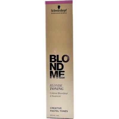 Schwarzkopf Professional BlondMe Bond Enforcing Blonde Toning Creative Pastel Tones tónovací barvy pro pastelové blond odstíny Steel Blue 60 ml