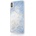 GUESS Glitter Hard Case - дизайнерски кейс с висока защита за iPhone XS, iPhone X (син)