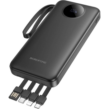 BOROFONE Преносима батерия Borofone, BJ53 10000mAh, кабел Micro USB/Type-C/Lightning, Бяла (8516)