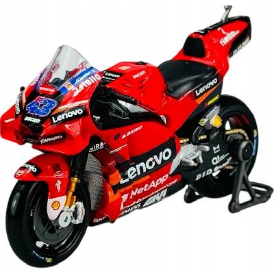 Метален мотоциклет Maisto - Ducati Desmosedici GP22 Lenovo Team, #43 Jack Miller, 1: 18 (36391-MIL)
