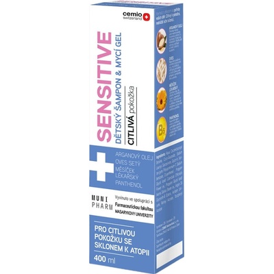 Cemio SENSITIVE dětský šampon a mycí gel 400 ml