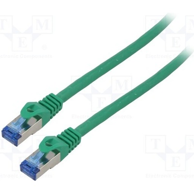 Lanberg PCF6A-10CC-0150-G Patch S/FTP Cat 6a RJ45 vidlice z obou stran lanko CCA