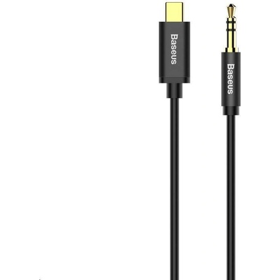 Baseus Yiven Series audio kábel USB-C/3, 5mm Jack 1, 2m, čierna