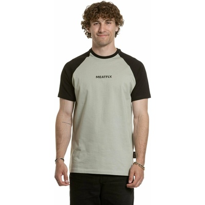 Meatfly мъжка тениска Ozzy Raglan Mossy Green / Black Meatfly | Zelen | МЪЖЕ | S