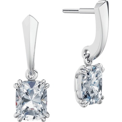 DF náušnice 6437, biele zlato s laboratórnymi diamantmi s hmotnosťou 3,00 ct VS1/F