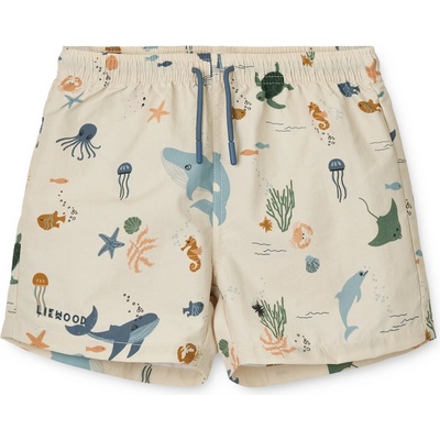LIEWOOD Детски бордшорт LIEWOOD Kid's Aiden Printed Board Shorts Boardshorts - Sea Creature / Sandy - размер 134 (EU) (750-2479-0116)