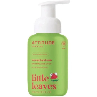 ATTITUDE Little Leaves Detské penové mydlo na ruky s vôňou melónu a kokosu 295 ml