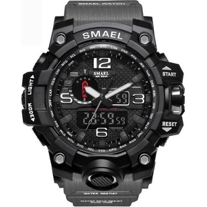 SMAEL Спортен мъжки часовник smael though, Сив (smael-1545-grey) Часовници